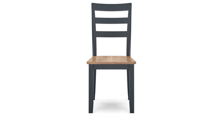 Gesthaven Natural/Blue Dining Table and 2 Chairs from Ashley Furniture - Luna Furniture
