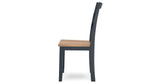 Gesthaven Natural/Blue Dining Table and 2 Chairs from Ashley Furniture - Luna Furniture