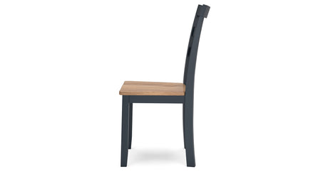 Gesthaven Natural/Blue Dining Table and 2 Chairs from Ashley Furniture - Luna Furniture