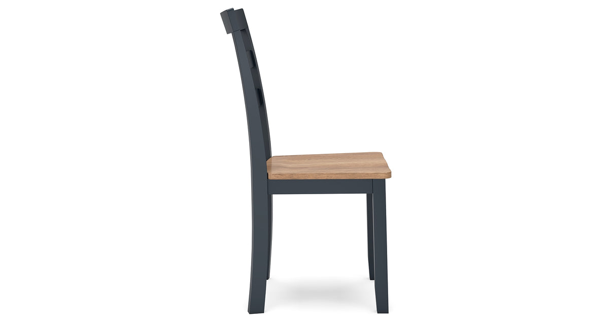 Gesthaven Natural/Blue Dining Table and 2 Chairs from Ashley Furniture - Luna Furniture