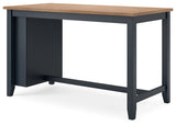 Gesthaven Counter Height Dining Table and 4 Barstools in Natural/Blue from Ashley - Luna Furniture