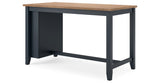Gesthaven Counter Height Dining Table and 2 Barstools in Natural/Blue from Ashley - Luna Furniture