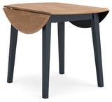Gesthaven Natural/Blue Dining Drop Leaf Table from Ashley - Luna Furniture