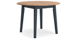 Gesthaven Natural/Blue Dining Drop Leaf Table from Ashley - Luna Furniture