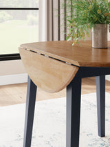 Gesthaven Natural/Blue Dining Drop Leaf Table from Ashley - Luna Furniture