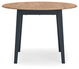 Gesthaven Natural/Blue Dining Drop Leaf Table from Ashley - Luna Furniture