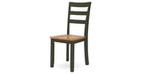 Gesthaven Natural/Green Dining Table and 2 Chairs from Ashley - Luna Furniture
