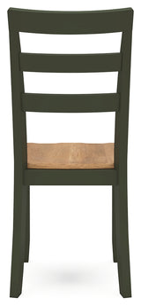 Gesthaven Natural/Green Dining Chair, Set of 2 from Ashley - Luna Furniture