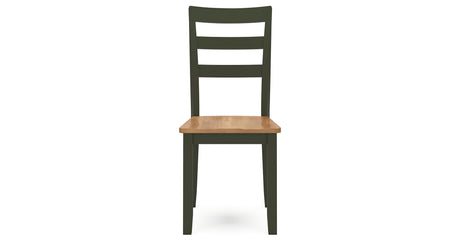 Gesthaven Natural/Green Dining Table and 2 Chairs from Ashley - Luna Furniture
