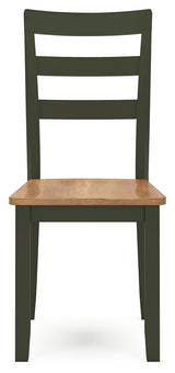 Gesthaven Natural/Green Dining Chair, Set of 2 from Ashley - Luna Furniture