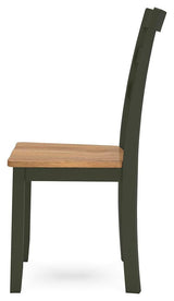 Gesthaven Natural/Green Dining Chair, Set of 2 from Ashley - Luna Furniture
