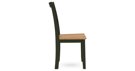 Gesthaven Natural/Green Dining Table and 2 Chairs from Ashley - Luna Furniture