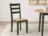Gesthaven Natural/Green Dining Chair, Set of 2 from Ashley - Luna Furniture