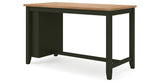 Gesthaven Natural/Green Counter Height Dining Table and 2 Barstools from Ashley - Luna Furniture