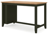 Gesthaven Natural/Green Counter Height Dining Table and 4 Barstools from Ashley Furniture - Luna Furniture
