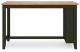Gesthaven Natural/Green Counter Height Dining Table from Ashley Furniture - Luna Furniture