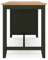 Gesthaven Natural/Green Counter Height Dining Table from Ashley Furniture - Luna Furniture