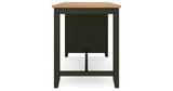 Gesthaven Natural/Green Counter Height Dining Table and 2 Barstools from Ashley - Luna Furniture