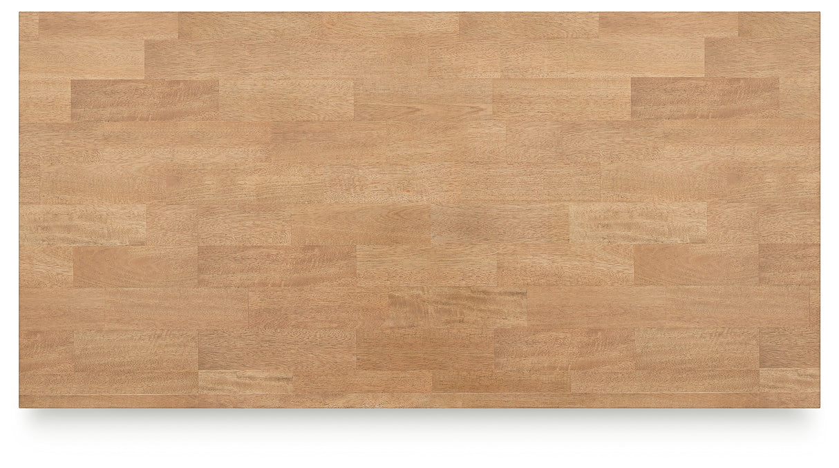 Gesthaven Natural/Green Counter Height Dining Table from Ashley Furniture - Luna Furniture