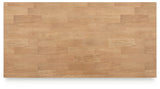 Gesthaven Natural/Green Counter Height Dining Table and 4 Barstools from Ashley Furniture - Luna Furniture