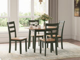 Gesthaven Natural/Green Dining Drop Leaf Table from Ashley Furniture - Luna Furniture