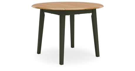 Gesthaven Natural/Green Dining Drop Leaf Table from Ashley - Luna Furniture