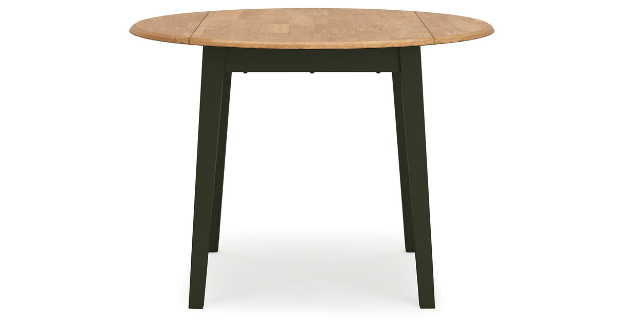 Gesthaven Natural/Green Dining Table and 4 Chairs from Ashley Furniture - Luna Furniture