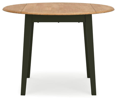 Gesthaven Natural/Green Dining Drop Leaf Table from Ashley Furniture - Luna Furniture