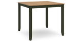 Gesthaven Natural/Green Counter Height Dining Table and 4 Barstools (Set of 5) from Ashley Furniture - Luna Furniture