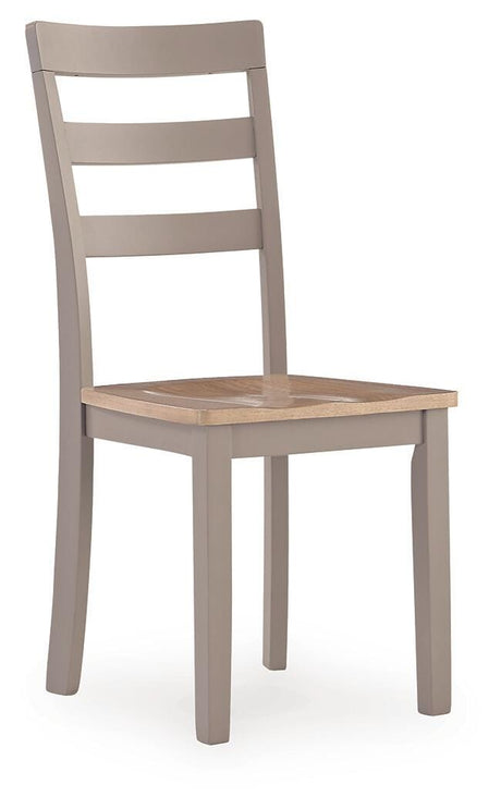 Harperfeld Natural/Gray Dining Chair, Set of 2 from Ashley - Luna Furniture