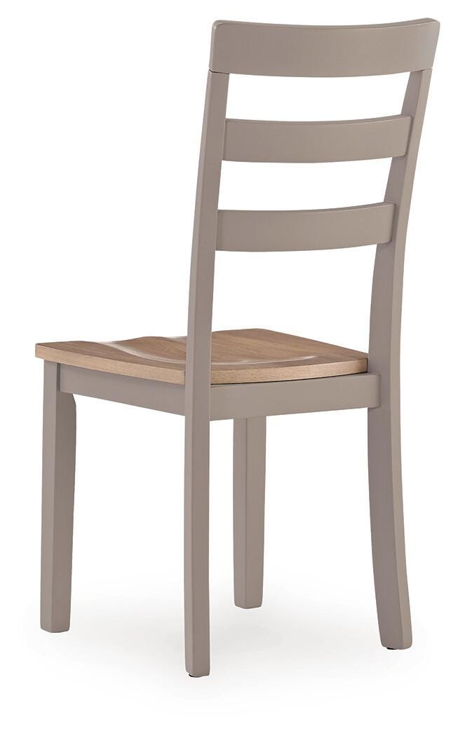 Harperfeld Natural/Gray Dining Chair, Set of 2 from Ashley - Luna Furniture