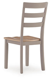 Harperfeld Natural/Gray Dining Chair, Set of 2 from Ashley - Luna Furniture
