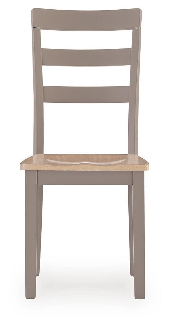 Harperfeld Natural/Gray Dining Chair, Set of 2 from Ashley - Luna Furniture