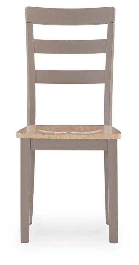 Harperfeld Natural/Gray Dining Chair, Set of 2 from Ashley - Luna Furniture