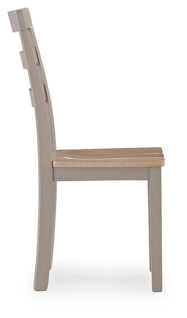 Harperfeld Natural/Gray Dining Chair, Set of 2 from Ashley - Luna Furniture