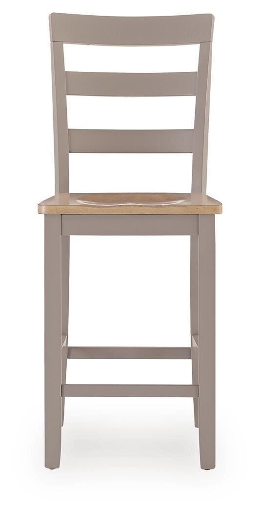 Harperfeld Natural/Gray Counter Height Barstool, Set of 2 from Ashley - Luna Furniture