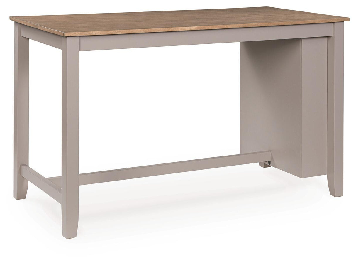 Harperfeld Natural/Gray Counter Height Dining Table from Ashley - Luna Furniture