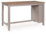 Harperfeld Natural/Gray Counter Height Dining Table from Ashley - Luna Furniture