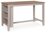 Harperfeld Natural/Gray Counter Height Dining Table from Ashley - Luna Furniture