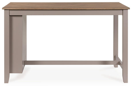Harperfeld Natural/Gray Counter Height Dining Table from Ashley - Luna Furniture