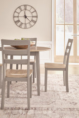 Harperfeld Natural/Gray Dining Table and 4 Chairs from Ashley - Luna Furniture