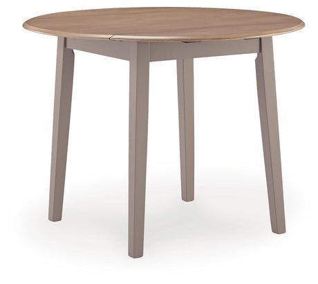 Harperfeld Natural/Gray Dining Drop Leaf Table from Ashley - Luna Furniture