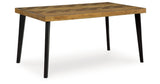 Blondon Brown/Black Dining Table and 6 Chairs from Ashley - Luna Furniture