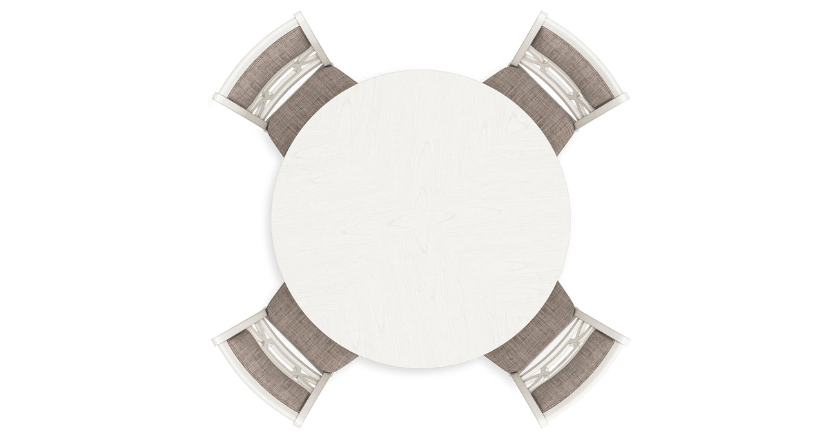 Erinberg Antique White Counter Height Dining Table and 4 Barstools (Set of 5) from Ashley Furniture - Luna Furniture