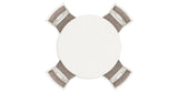 Erinberg Antique White Counter Height Dining Table and 4 Barstools (Set of 5) from Ashley Furniture - Luna Furniture