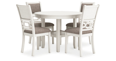 Erinberg Antique White Dining Table and 4 Chairs (Set of 5) from Ashley - Luna Furniture