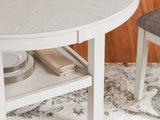 Erinberg Antique White Dining Table and 4 Chairs (Set of 5) from Ashley Furniture - Luna Furniture