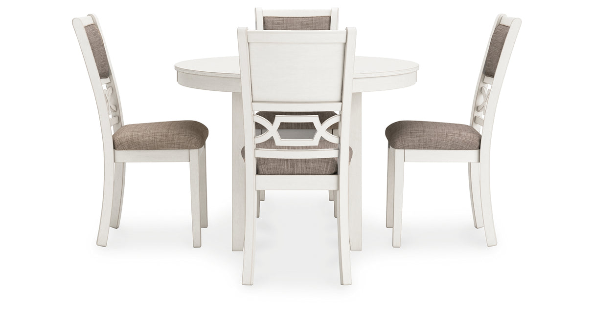 Erinberg Antique White Dining Table and 4 Chairs (Set of 5) from Ashley Furniture - Luna Furniture