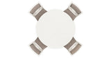 Erinberg Antique White Dining Table and 4 Chairs (Set of 5) from Ashley Furniture - Luna Furniture
