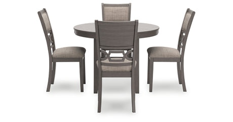 Wrenning Gray Dining Table and 4 Chairs (Set of 5) from Ashley - Luna Furniture